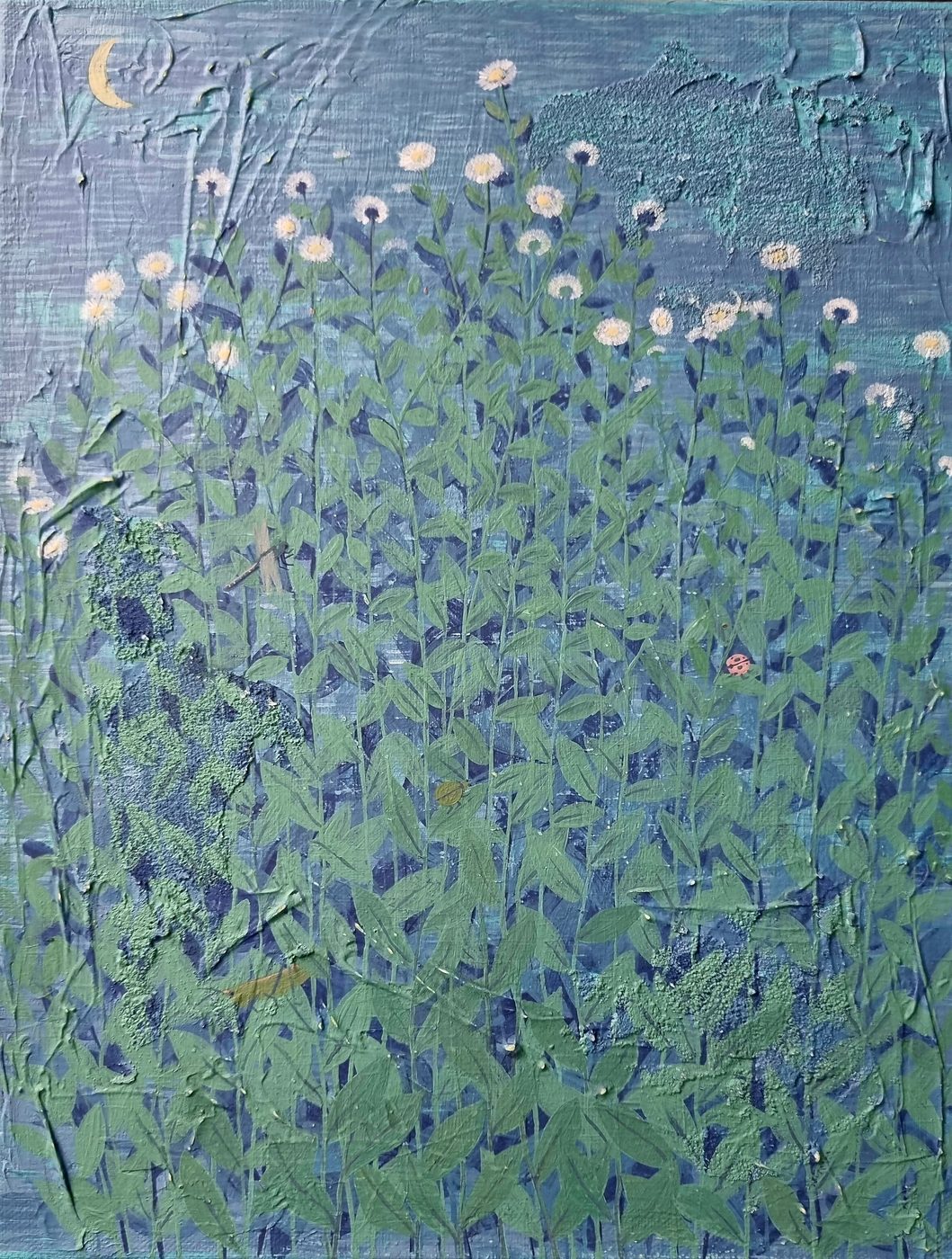푸른 꽃밭 / Blue Flower Field